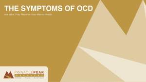 symptoms of ocd pinnacle peak recovery